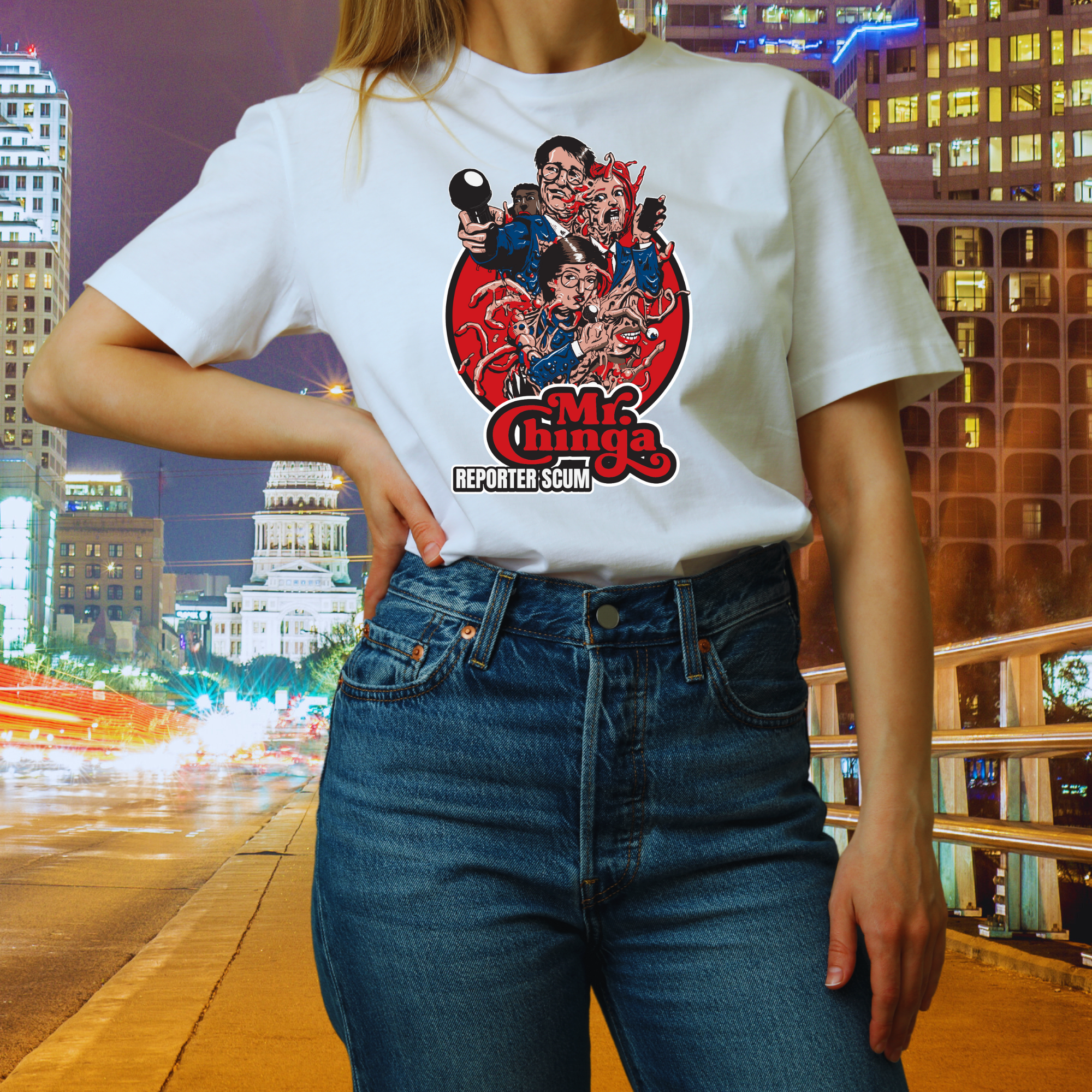 Mr. Chinga “Reporter Scum” Graphic T-Shirt