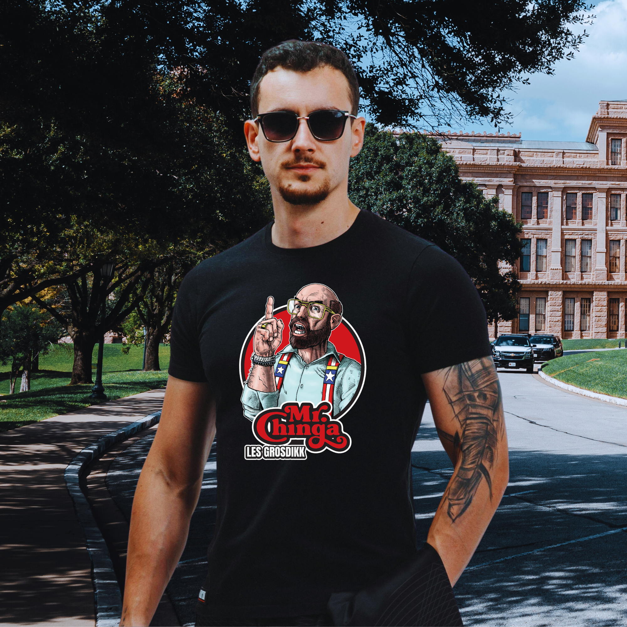 Mr. Chinga “Les Grosdikk” Graphic T-Shirt